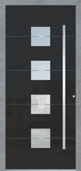 Aluminium door - model Detroit